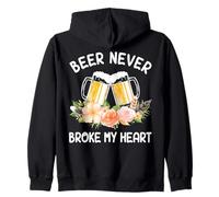 Beer Never Broke My Heart Flower Brew Craft Sweat à Capuche