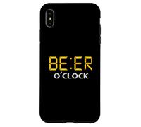 Beer O'Clock Horloge numérique avec Citation Amusante Coque pour iPhone XS Max