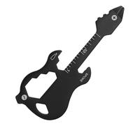 Beer Opener Keychain, Guitar Shaped Carabiner Utility Keychain, Multi Purpose Tool with Bottle Opener, Stainless Steel Guitar Carabiner, Compact Key Accessory for Men Music Daily Outdoor Work Camping