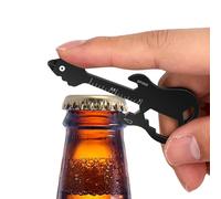 Beer Opener Keychain | Stainless Steel Multi-Purpose | Rust-Proof and Guitar Carabiner Utility Keychain for Men | for Boyfriend Music Lovers Daily Travel Outdoor Work Camping