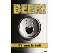 Beer - Poster - Is your Friend + 1 Ü-Poster de taille 61x91,5cm