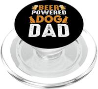 Beer Powered Dog Dad Funny Drinking Team Beers Lovers PopSockets PopGrip pour MagSafe