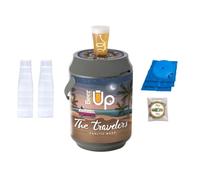 BEER UP 'Travelers' : 10 verres + 1 ceinture + 1 kit de remplissage-tireuse à bières portative-pour fûts Beertender-20h de froid sans électricité-remplissage par le fond des verres