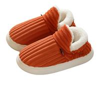 BeerMmay Hadanceo Pantoufles unisexes Sunshine Cloud pour homme et femme - Chaudes, pelucheuses et antidérapantes - Semelle épaisse, Orange, Medium