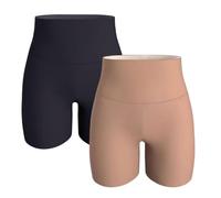 BeerMmay Sixth Pandas Shapewear 2026 New Sixthpandas Short gainant sans couture pour femme, short d'invisibilité, Noir + bronze, M