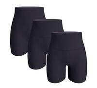 BeerMmay Sixth Pandas Shapewear 2026 New Sixthpandas Short gainant sans couture pour femme, short d'invisibilité, Noir + Noir + Noir, XL