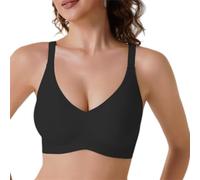 BeerMmay Soutien-gorge push-up sans armatures à couverture complète sans armatures 2026 sans couture, minimiseur plongeant en gelée, Noir , XL
