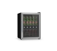 Klarstein Beersafe 64cm 60L Frigo à Boisson avec Porte Vitrée Argent D
