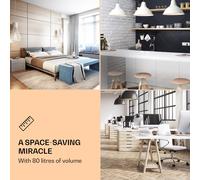 Beersafe XXL Crystal White Réfrigérateur 80 litres 3 étagères Porte en verre panoramique avec double isolation Acier inoxydable E