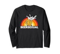Beersexual Funny Beer Lover, Ale Lager IPA Humour Manche Longue