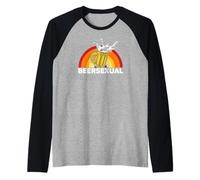 Beersexual Funny Beer Lover, Ale Lager IPA Humour Manche Raglan