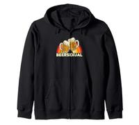 Beersexual Funny Beer Lover, Ale Lager IPA Humour Sweat à Capuche