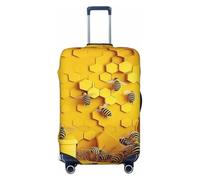 Bees and Hives Housse de protection élastique pour valise Motif abeilles et ruches, Noir , XL