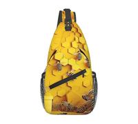 Bees And Hives Sac à bandoulière pour homme Sac à dos de randonnée Motif abeilles et ruches
