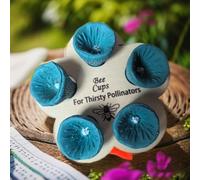 Bees Gobelet à insectes avec tasse et support pour pépinière et pollinisateur en résine Fournitures d'apiculture (04)