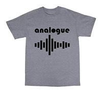 Bees Knees Tees Analogue T-Shirt, Gris, X-Large
