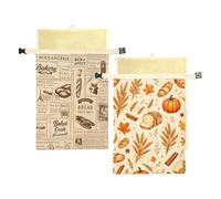 Bees Wax Bread Bag 2 Piece - Beeswax Freshness Preservation Keeper