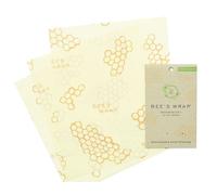 Bee's Wrap Tissus à la Cire d'Abeille - Lot de 3 - Medium (25x27,5cm)
