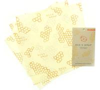 Bee's Wrap Tissus à la Cire d'Abeille - Lot de 3 - Large (33x35cm)