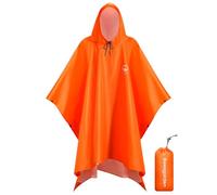 Beesgarden Poncho Pluie Imperméable avec Capuche, Léger Imperméable Poncho pour Camping Randonnée Vélo Pêche Voyage Moto, vélo, Respirant Ripstop, Unisexe Poncho Pluie Réutilisable Pour Adultes