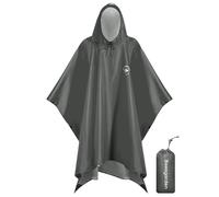 Beesgarden Poncho Pluie Imperméable avec Capuche, Léger Imperméable Poncho pour Camping Randonnée Vélo Pêche Voyage Moto, vélo, Respirant Ripstop, Unisexe Poncho Pluie Réutilisable Pour Adultes
