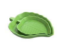 BEESI Lot de 2 bols à eau pour reptiles, bols de nourriture, bols pour terrarium, bol d'eau, bol I accessoires pour serpent, tortue, gecko, tortue terrestre