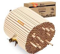 BEESI Lot de 600 Manchons de Nidification pour Abeilles Sauvages de 6 et 8 mm de diamètre - Imperméable - Longue durée de Vie - Aide à la Nidification - Accessoires de Remplissage pour hôtel Insectes