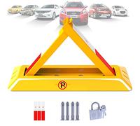 BEESOM Barrière De Parking Rabattable, Verrou De Stationnement Triangulaire, Barriere De Parking, Parking Allée Garde Saver, Protégez Votre Espace De Stationnement,70CM