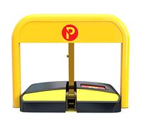 BEESOM Barrière De Parking Rabattable, Verrouillage De Stationnement, Parking Barrière avec 2 Télécommandes, Automatique Télécommande Stationnement Verrouillage