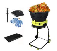 BEESOM Broyeur Feuilles électrique,Broyeur Branches électrique,Broyeur Feuilles sans Lame pour Un Rapport Réduction 20:1,10 000 TR/Min,Jusqu'à 200 litres par Minute,20 Lignes Coupe Powercord×30m
