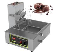 BEESOM Chocolat Commercial Fondre Pot & Tremper,Chocolat Chaud Pro,avec Roue Mélange,Machine Trempage Chocolat électrique Acier Inoxydable,Chauffe-Chocolat Chaud Commerciale 8kg