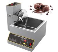 BEESOM Chocolat Commercial Fondre Pot & Tremper,Chocolat Chaud Pro,avec Roue Mélange,Machine Trempage Chocolat électrique Acier Inoxydable,Chauffe-Chocolat Chaud Commerciale 12kg