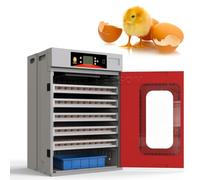 BEESOM Couveuse Automatique Intelligente,Incubateur Numérique,400 œU.S Capacité,Humidification Intégrée,Fonction Visuelle,pour Poulet Canard Oiseaux Et Caille