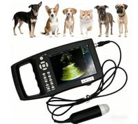 BEESOM ÉChographe B Portable pour Animaux,Kit VéTéRinaire,Appareil Portable HD pour Tests Gestation,avec Sonde éTanche 3,5 MHz, pour Porcs,Ovins,Chiens,Chats,BéTail Et Animaux Compagnie