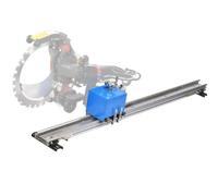 BEESOM Rail Scie Annulaire Béton+scie Annulaire sur Rail sans Balais+Coupe Automatique/Profondeur Réglable/Bascule Rotative+Alliage D'aluminium 1,5/2/2,5/3m+pour Béton Barres d'acier Sols Murs 2.5