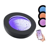 BEESOM Sand Tastic Art,Oasis Mini Kinetic Art,19 Motifs Et 7 Couleurs Lumière,Contrôle Via Application Intelligente,pour Maison Et Bureau,Anti-Stress,Compact,pour Les Passionnés De Bien-être