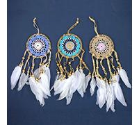 Beespoke Gifts Lot de 6 attrape-rêves Macramé Rose pastel 9 cm