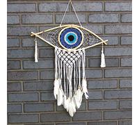 Beespoke Gifts Protection Attrape-rêves Med Macramé Mauvais œil Bleu/Blanc/Noir
