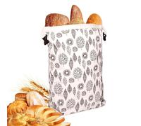 Beeswax Bread Storage Bag - Extra Large Reusable Zip Closure Eco Friendly Bread Keeper Bag | Natural Beeswax Lining, Sourdough Artisanal Loaf Freshness Storage Pouch