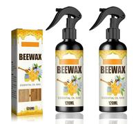 Beeswax Wood Polish Spray, Cire D'Abeille Pour L'Entretien Des Meubles En Bois, Cire D'Abeille Pour Assaisonnement Du Bois Nettoyant Et Polissage, Cire D'Abeille Naturelle pour bois (2PCS)
