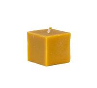 BeesWax World - Bougies en cire d’abeille 100 % pure - Cubes artisanaux faits main en 4 tailles - Combustion sans fumée - Idée cadeau & décoration (S : hauteur 5 cm, Ø 7 cm)