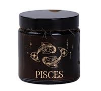 BeesWax World - Bougies en cire d'abeille 100% naturelle, faites à la main avec mèche en coton - Bougies décoratives et durables - Motifs signes du zodiaque (Poissons)