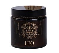 BeesWax World - Bougies en cire d'abeille 100% naturelle, faites à la main avec mèche en coton - Bougies décoratives et durables - Motifs signes du zodiaque (Lion)