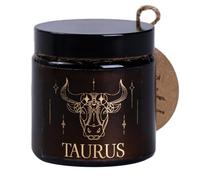 BeesWax World - Bougies en cire d'abeille 100% naturelle, faites à la main avec mèche en coton - Bougies décoratives et durables - Motifs signes du zodiaque (Taureau)