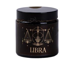 BeesWax World - Bougies en cire d'abeille 100% naturelle, faites à la main avec mèche en coton - Bougies décoratives et durables - Motifs signes du zodiaque (Balance)