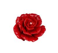 BeesWax World Bougies en cire d'abeille faites à la main - Bougies décoratives naturelles en 100% cire d'abeille avec mèche en coton (Bougie rose rouge - Hauteur : 55 mm (colorée) | ø 65 mm)