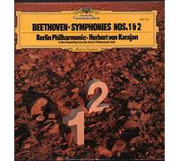 BEETHOVEN - BEETHOVEN - SYMPHONIEN NR.1, NR.2 LP (KARAJAN) (15721)