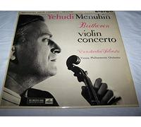 Beethoven - BEETHOVEN Violin Concerto, Yehudi Menuhin with The Vienna Philharmonic Orchestra conducted by Constantin Silvestri. UK pressing ASD 377 HMV Gold and Cream label, stereo.