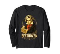 Beethoven Compositeur classique Design vintage Manche Longue