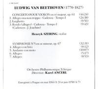 Beethoven Concerto pour violon Symphonie, n° 5, op. 67
